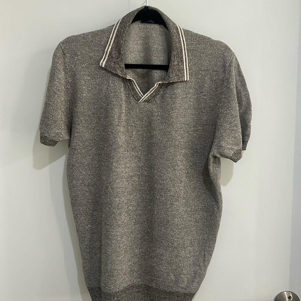 FAY cableknit men’s polo